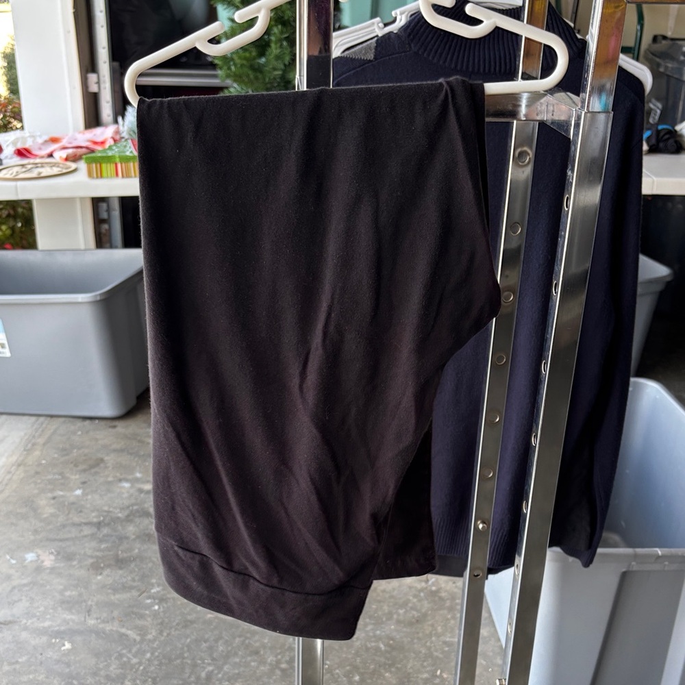 Black Knit leggings - Classic Solid Black